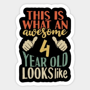 4 year old Sticker